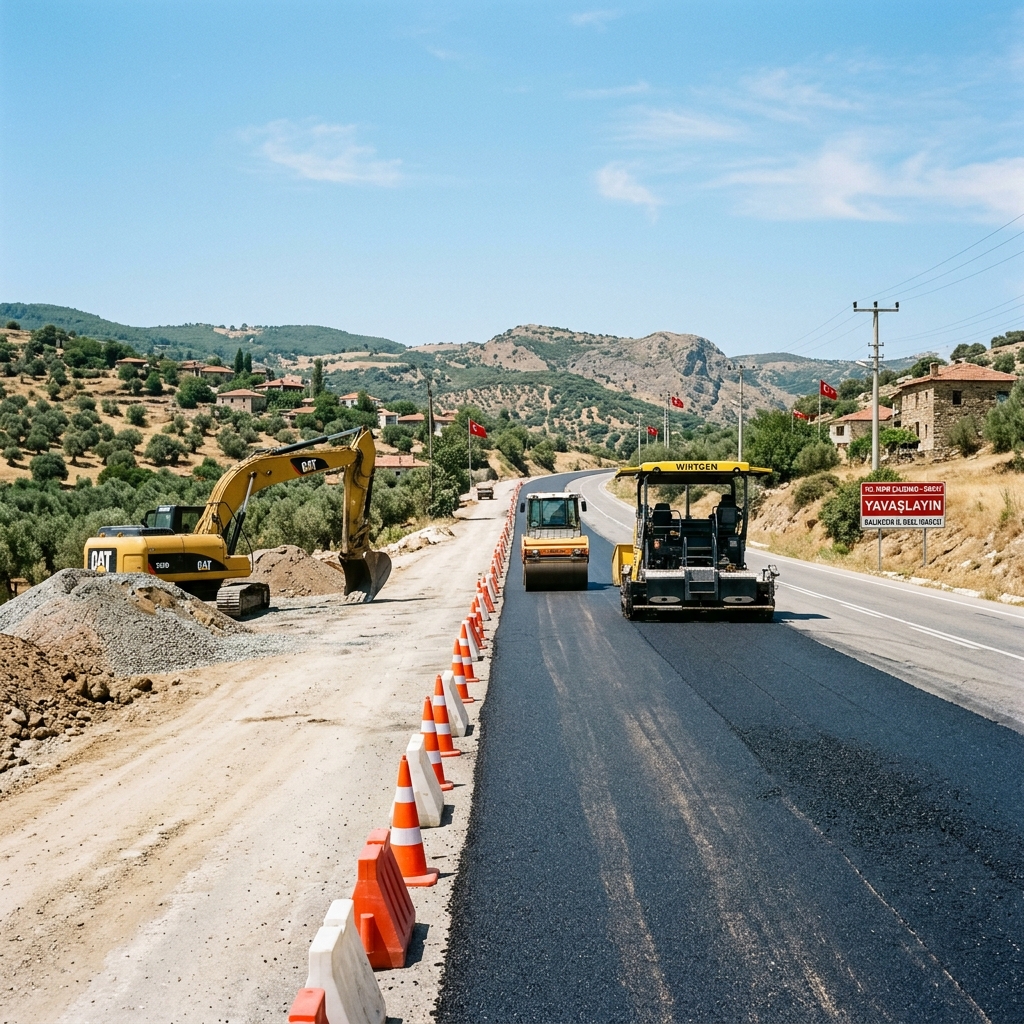Balıkesir'de 5 İlçede Kapsamlı Yol Çalışması Başladı
