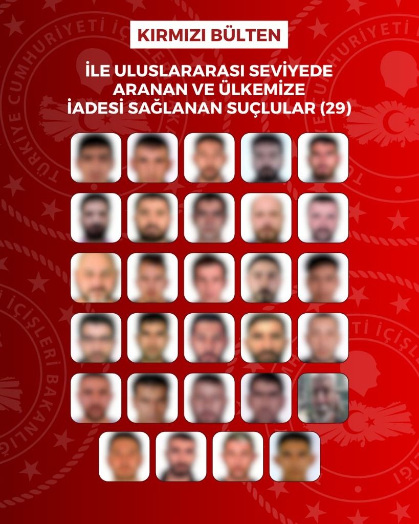 kirmizi-bulten Dev Operasyon: Yurt Dışına Kaçan 76 Suçlu Türkiye'ye İade Edildi