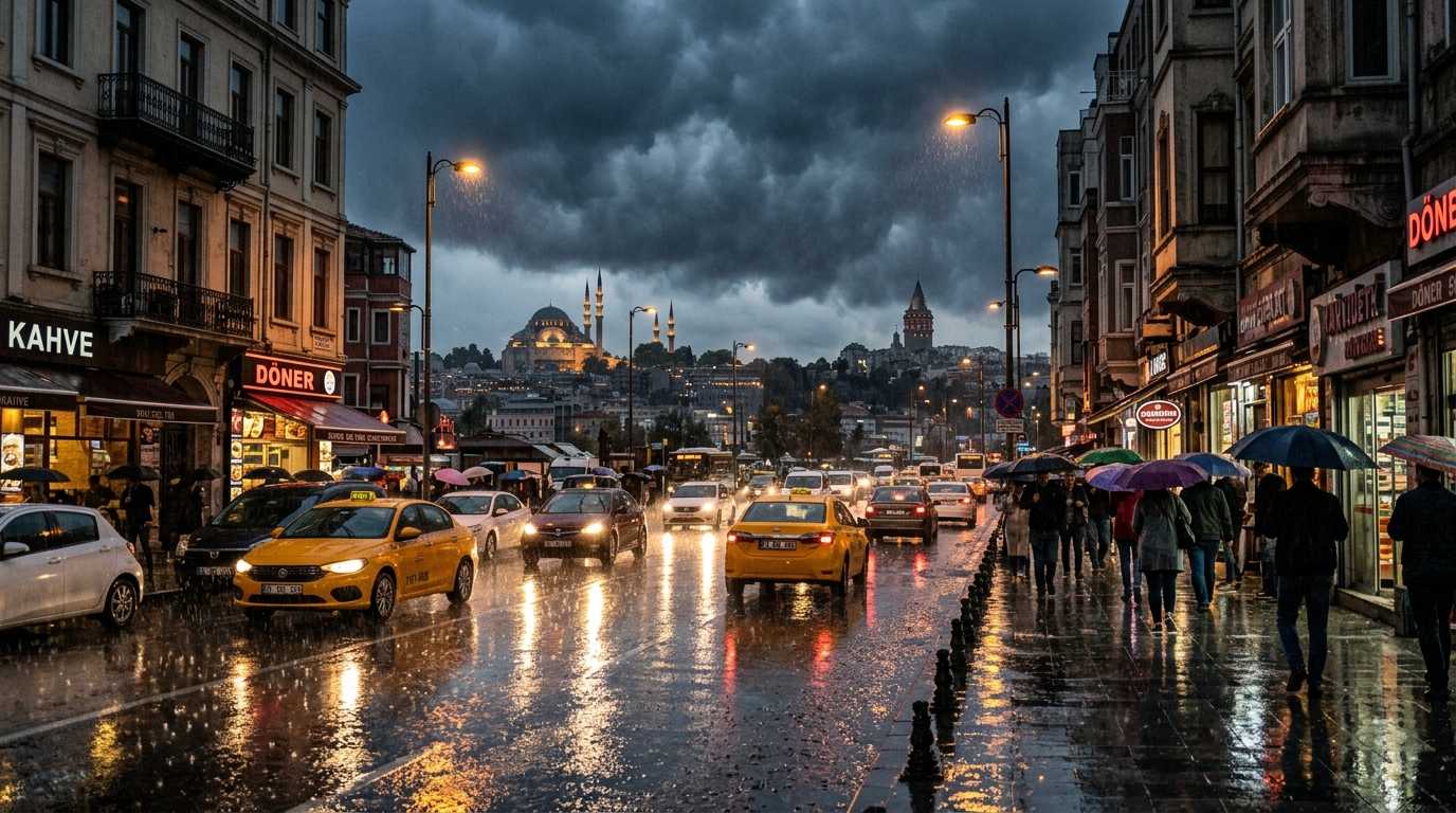 Marmara Bölgesine Kuvvetli Sağanak Yağış Uyarısı Geldi