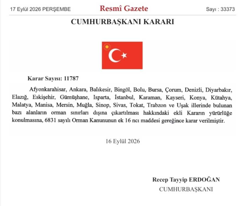 resmi_gazete_orman_orj Resmî Gazete'de Yayımlandı: Balıkesir Dahil 27 İlde Orman Sınırları Değişti