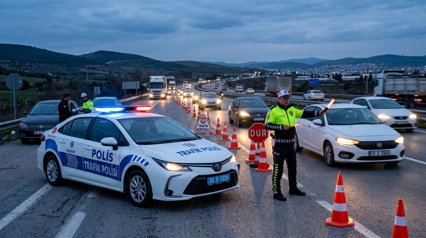 Balıkesir'de Nefes Kesen Trafik ve Asayiş Bilançosu: 730 Araç Trafikten Men Edildi, 140 Aranan Şahıs Yakalandı!