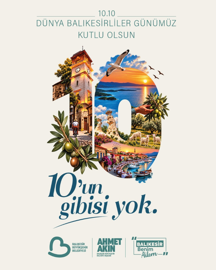 10.10 Dünya Balıkesirliler Günü Bu Yıl da Coşkuyla Kutlanacak