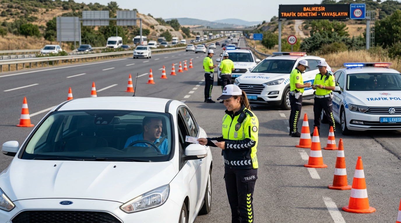 Balıkesir’de Dev Trafik Denetimi: 35 Bin Araç Kontrol Edildi, 730 Araç Trafikten Men Edildi!